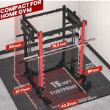 PMAX 4750 Dual Plate Loaded Multi Functional Smith Machine
