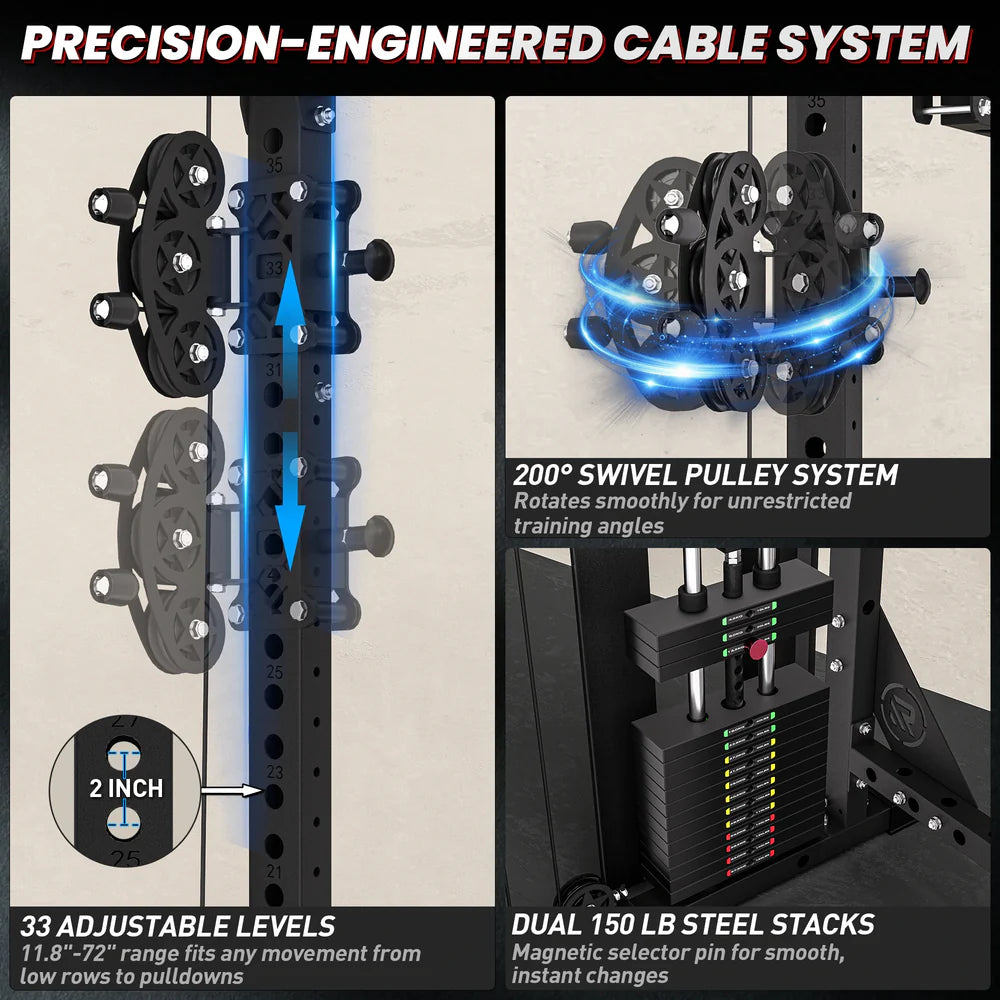 RitKeep Nimitz N1 Counterbalanced All-in-One Smith Machine
