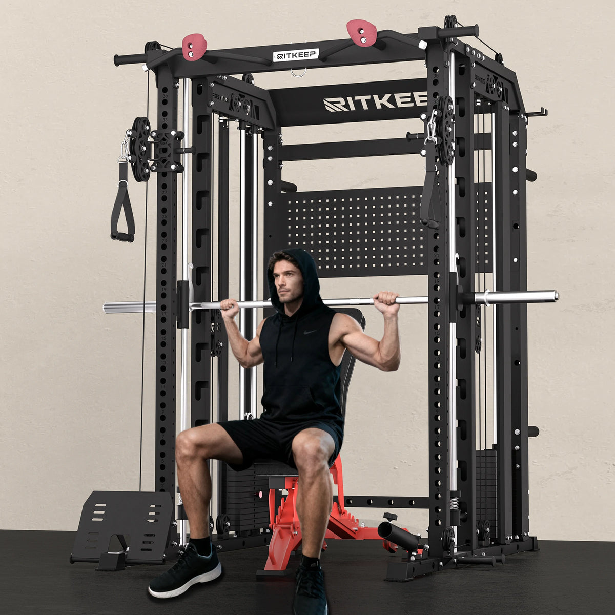 RitKeep Nimitz N1 Counterbalanced All-in-One Smith Machine