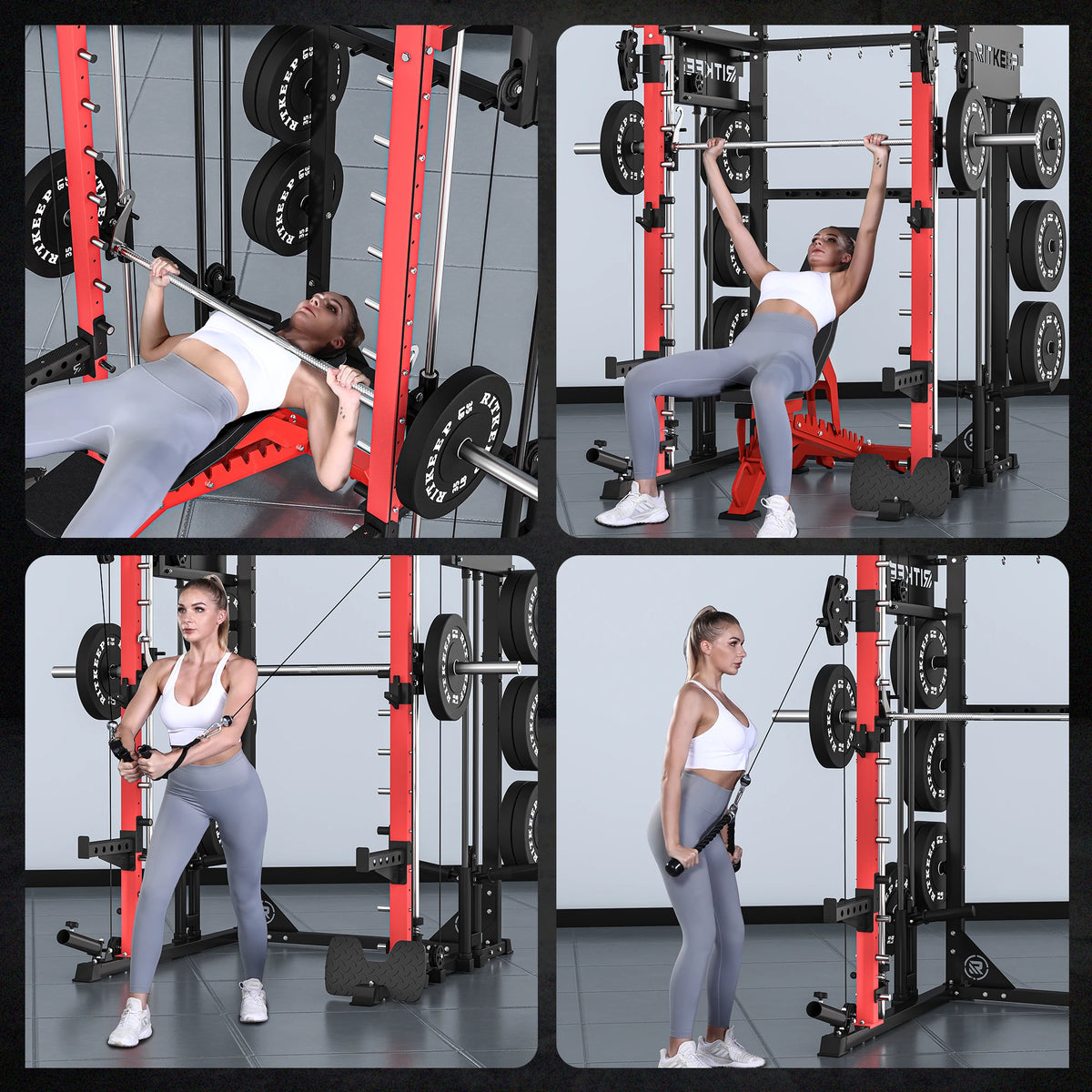 RitKeep PMAX 4750 Dual Plate Loaded Multi Functional Smith Machine