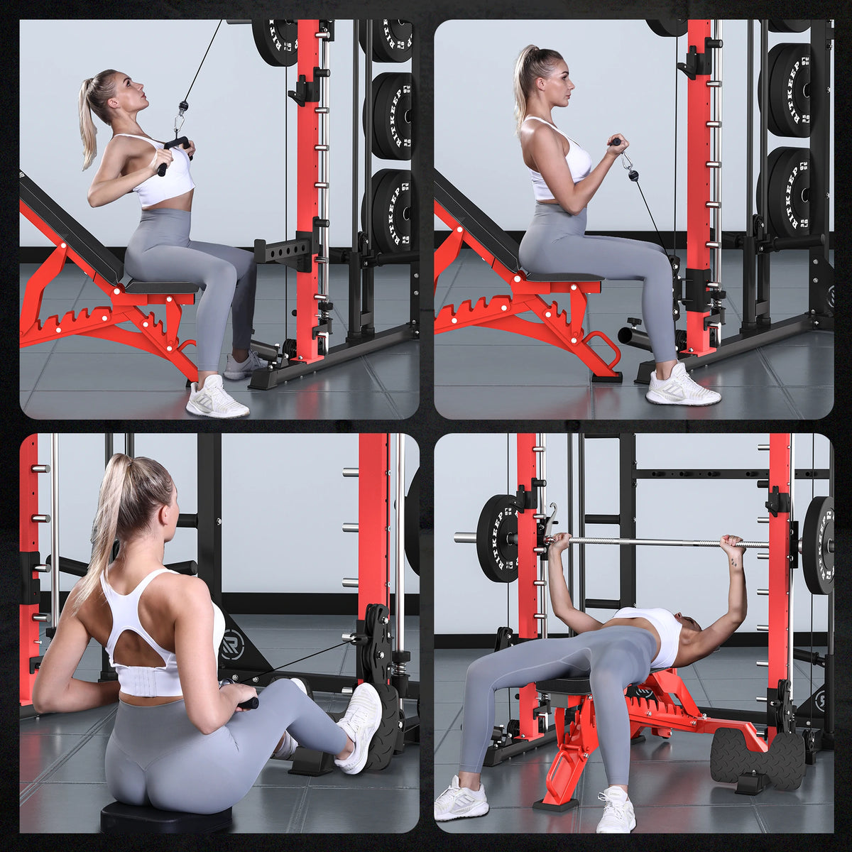 RitKeep PMAX 4750 Dual Plate Loaded Multi Functional Smith Machine