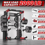 PMAX 5600 Home Gym Smith Machine - Integrated Weight System