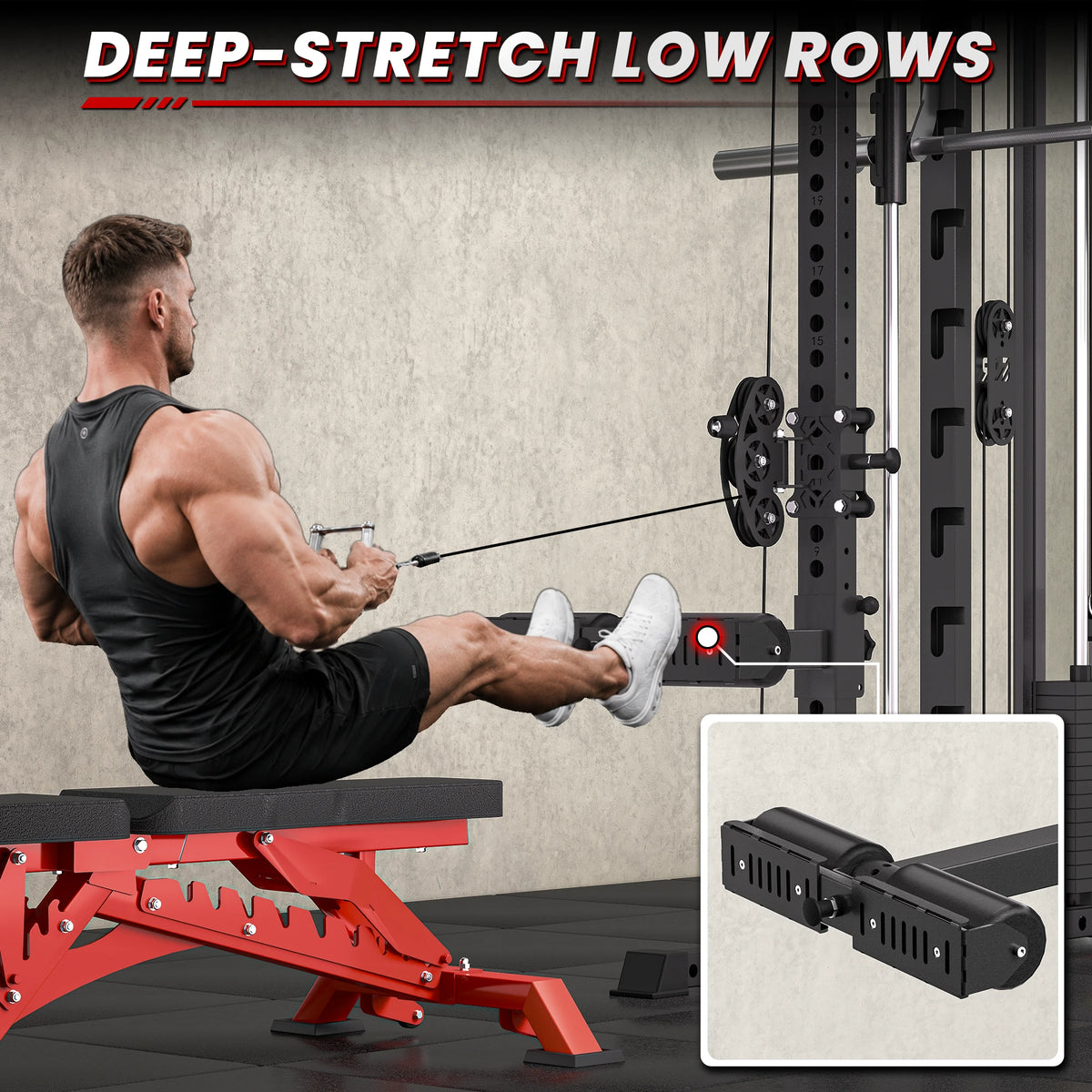 TANK 3-in-1 Leg Holder Rack Attachment