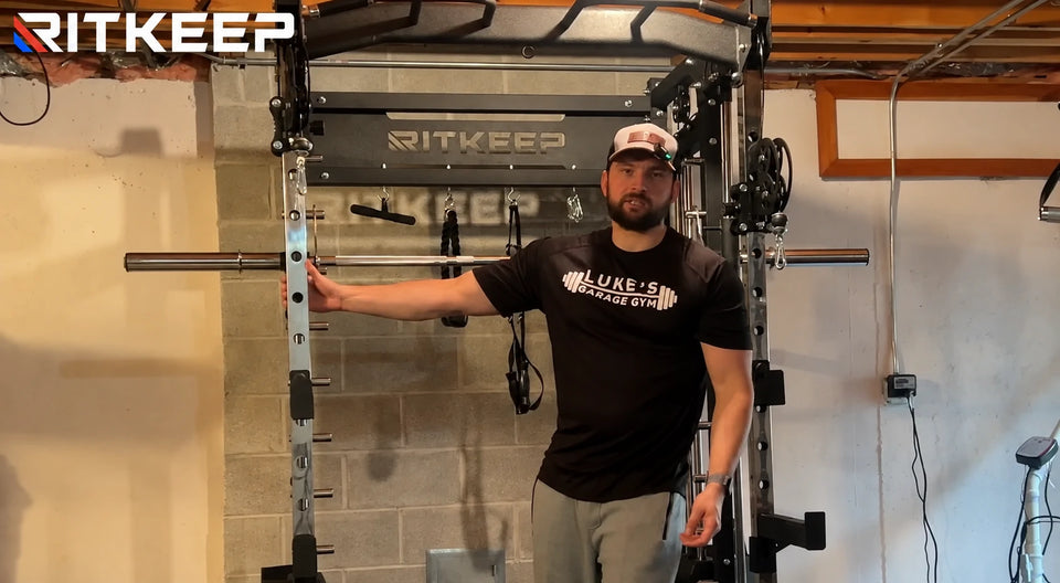 PMAX-5600 Pro Smith Machine with Dual Weight Stacks