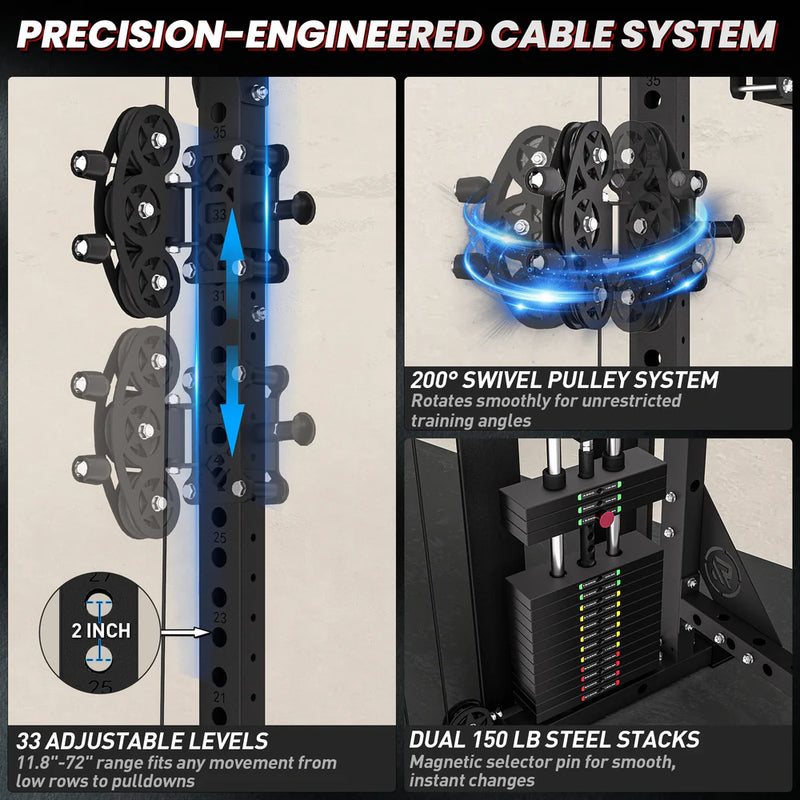 RitKeep Nimitz N1 Counterbalanced All-in-One Smith Machine
