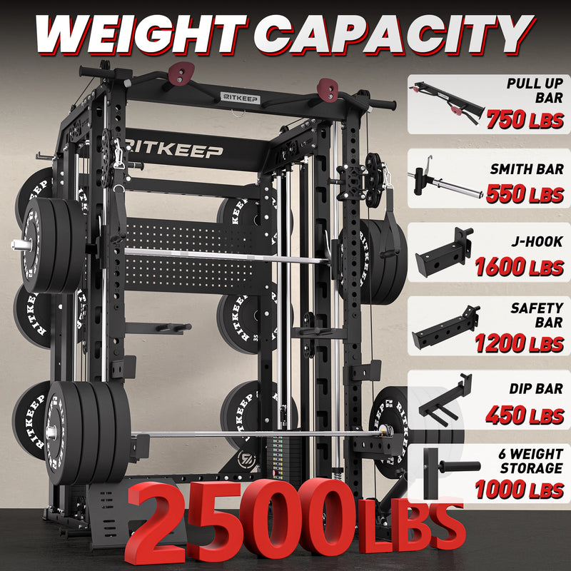 RitKeep Nimitz N1 Counterbalanced All-in-One Smith Machine