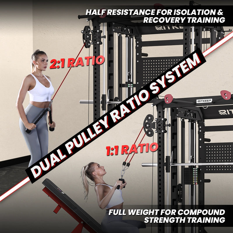 RitKeep Nimitz N1 Counterbalanced All-in-One Smith Machine