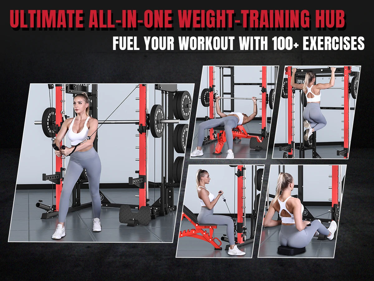 PMAX 4750 Dual Plate Loaded Multi Functional Smith Machine