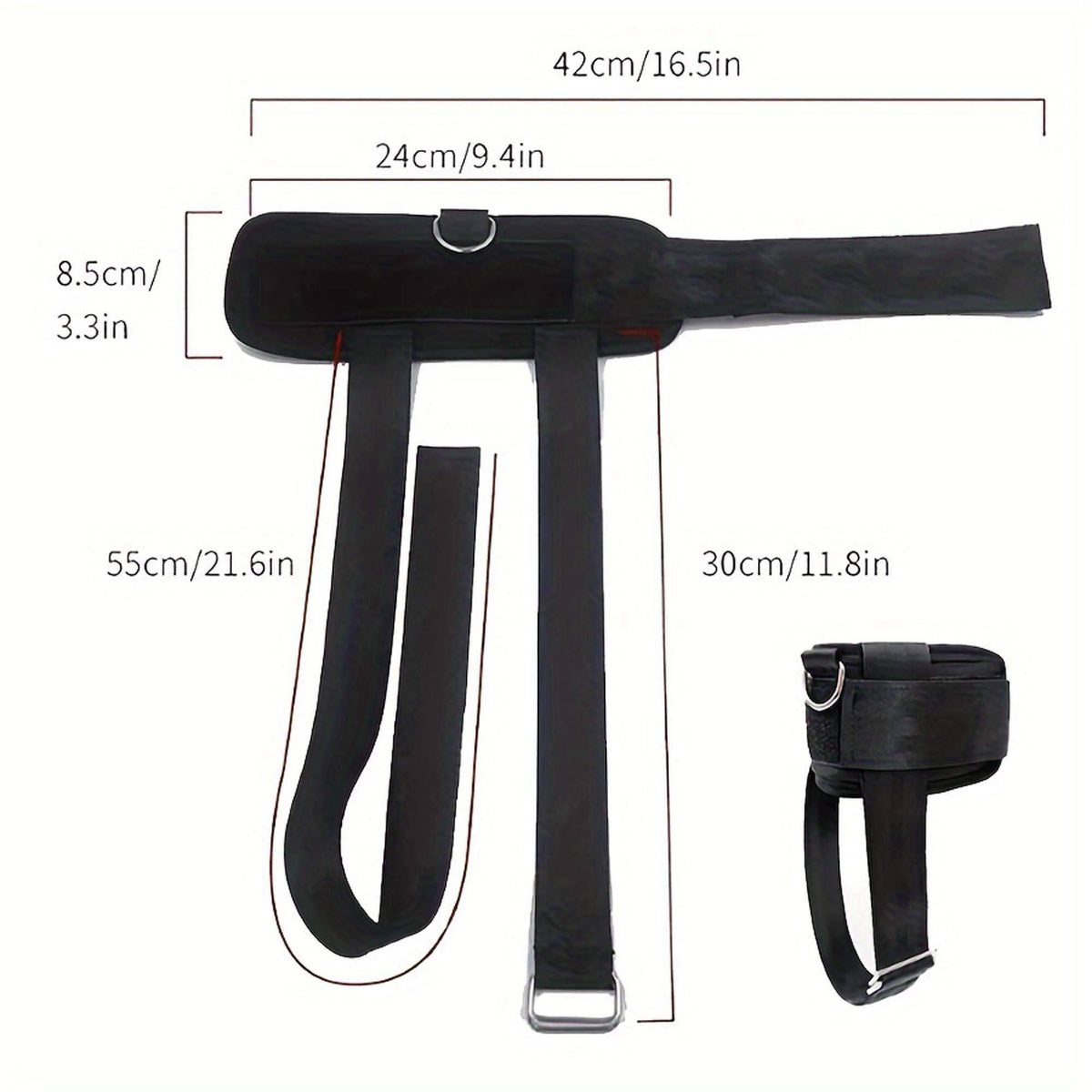 Gym Ankle Strap for Cable Machine (Pair)