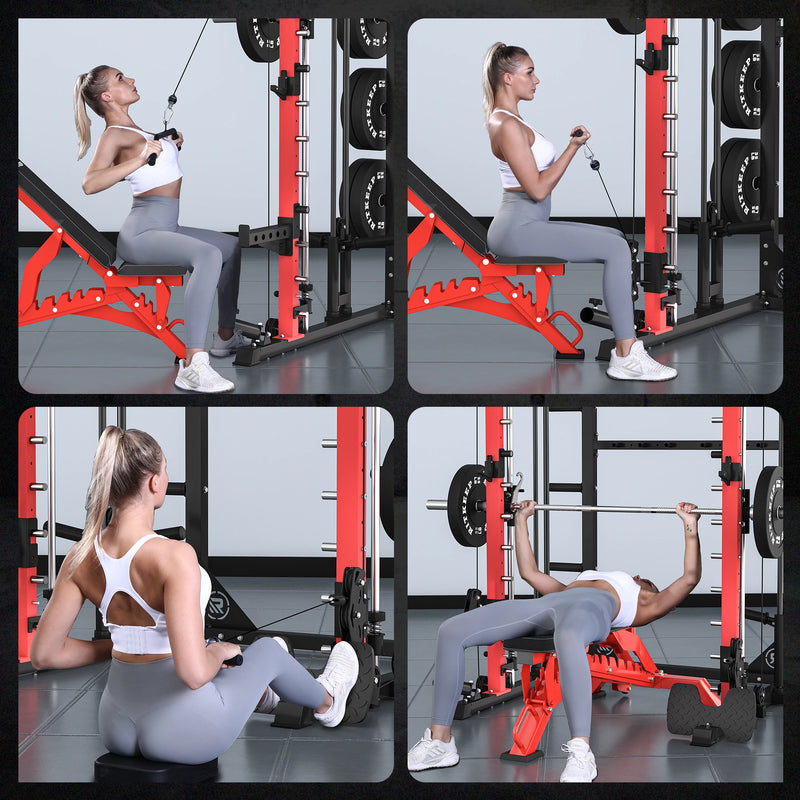 RitKeep PMAX 4750 Dual Plate Loaded Multi Functional Smith Machine