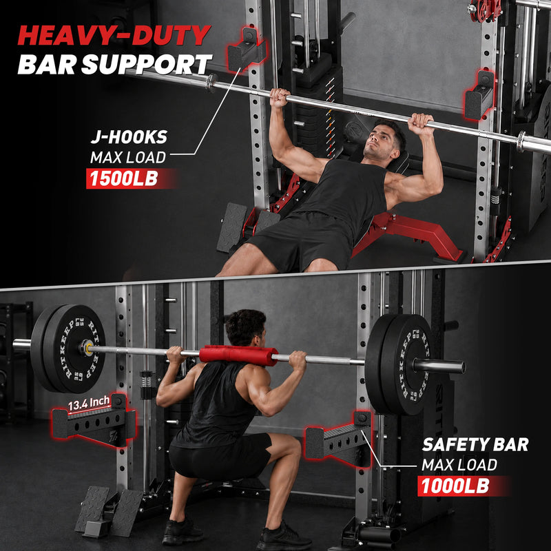 PMAX 5600 Home Gym Smith Machine - Integrated Weight System